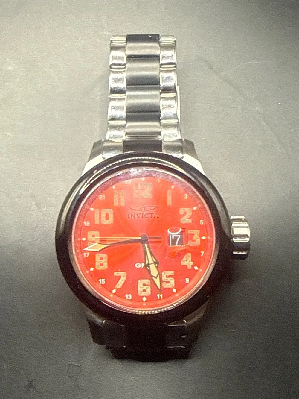 Invicta Aviator (Model 22844) Red NEW BATTERY!!